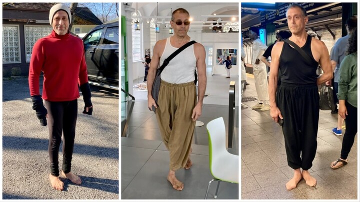 Người đàn ông Mỹ quyết tâm đi chân trần hơn 20 năm