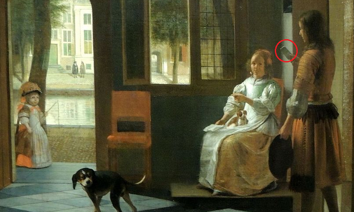 CEO Apple 'sốc' khi thấy vật giống điện thoại iPhone xuất hiện trong bức tranh 350 năm tuổi