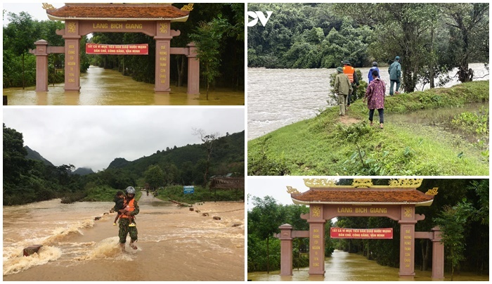 40 người tìm kiếm cặp vợ chồng mất tích trong mưa lũ ở Quảng Trị