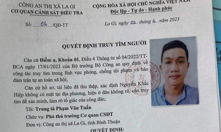 Công an truy tìm cựu nhân viên ngân hàng có dấu hiệu chiếm đoạt tiền