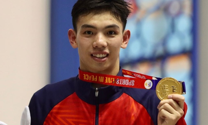 Sau điền kinh, môn thể thao bơi lội có Nguyễn Huy Hoàng tham dự cũng thi đấu cách nhau 10 phút