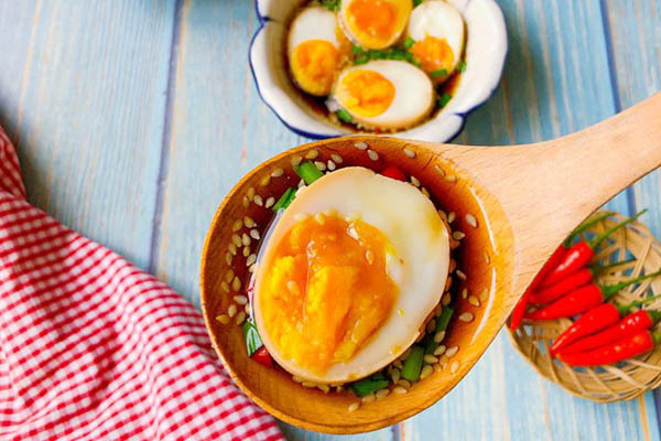 Công thức làm món trứng ngâm tương 