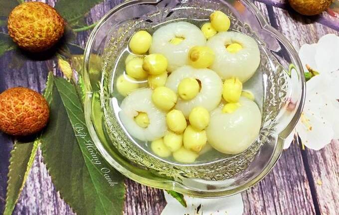 Công thức làm chè vải hạt sen thơm ngon, thanh mát, giải nhiệt ngày hè