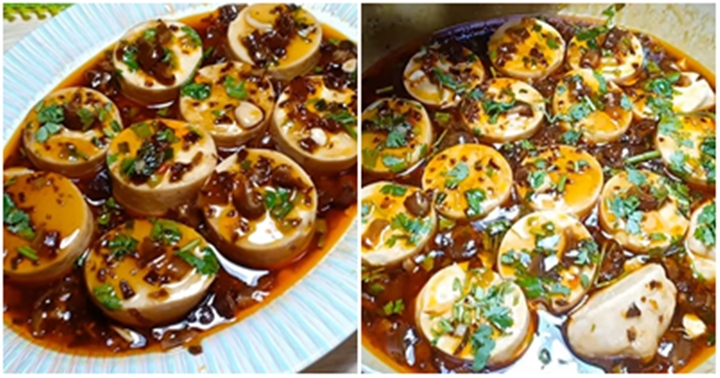 Đổi khẩu vị cho cả nhà đậu hũ non sốt cay thơm phưng phức