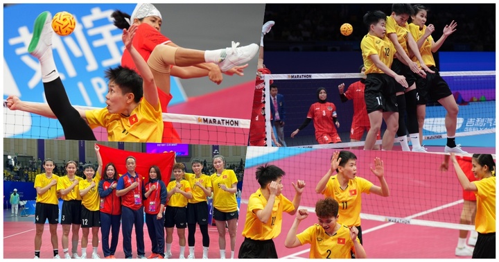 Đội tuyển cầu mây 4 nữ mang về tấm HCV thứ 2 cho Đoàn Thể thao Việt Nam tại ASIAD 19