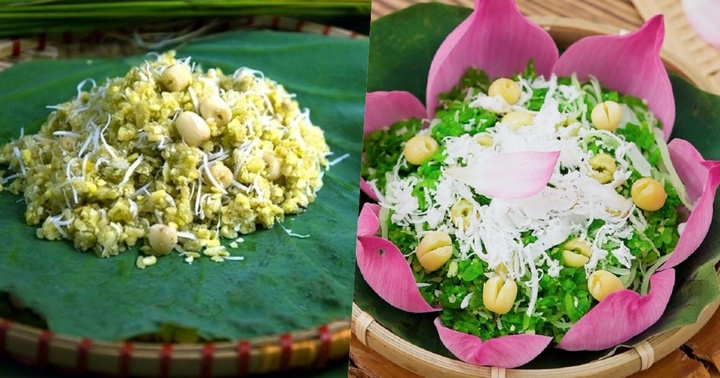 Cách làm xôi cốm hạt sen dẻo bùi, thơm nức mũi