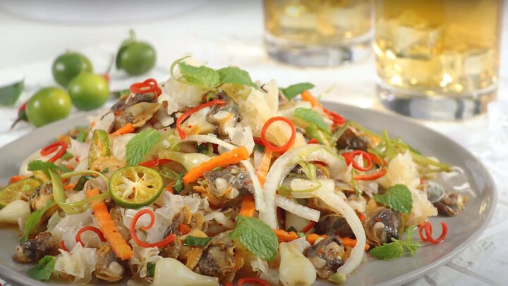 Công thức làm món gỏi sò lông  ăn là ghiền