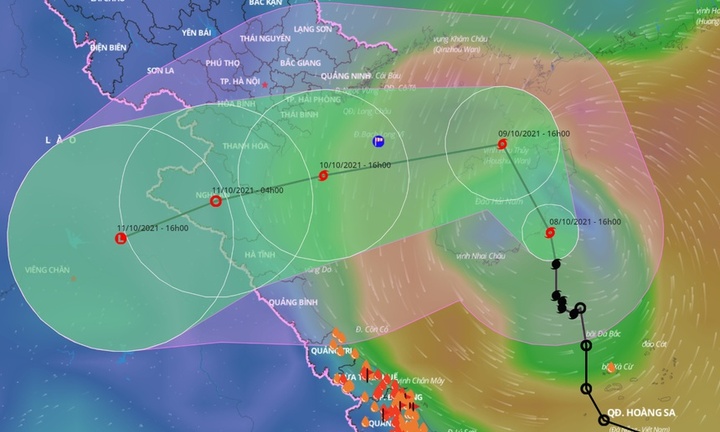 Gần 60.000 cán bộ, chiến sĩ công an được huy động ứng phó bão số 7