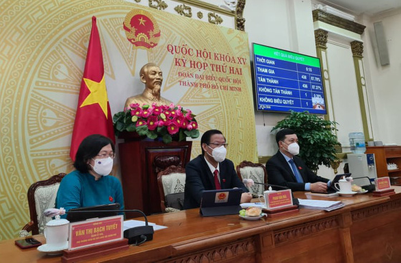 Đoàn đại biểu Quốc hội TP.HCM sẽ họp trực tuyến sau khi có 2 đại biểu mắc COVID-19