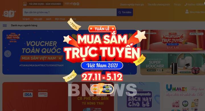 Nhiều mặt hàng giảm giá sâu trong ngày Online Friday 2021