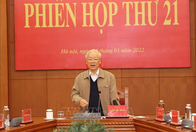 Kết luận của Tổng Bí thư Nguyễn Phú Trọng tại Phiên họp thứ 21 của Ban Chỉ đạo Trung ương về phòng, chống tham nhũng, tiêu cực