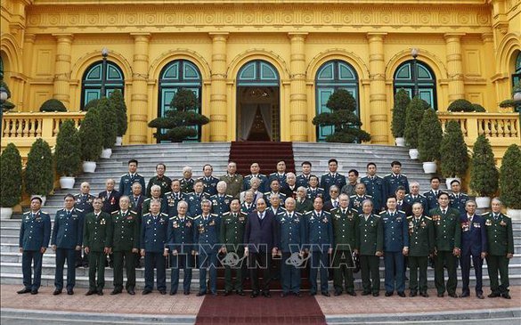 Chủ tịch nước gặp mặt các cựu chiến binh Bộ đội Tên lửa Phòng không và Sư đoàn 361