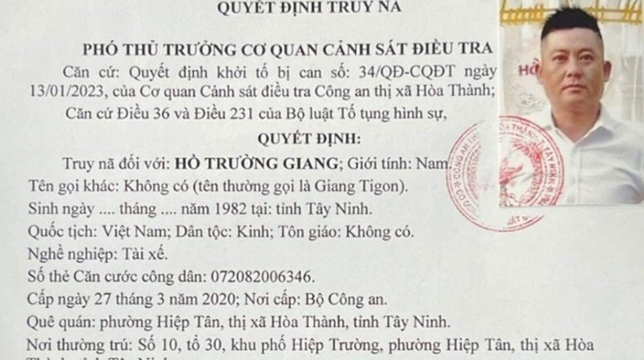 Tin tức pháp luật mới nhất ngày 20/1: Truy nã Hồ Trường Giang cố ý làm hư hỏng tài sản