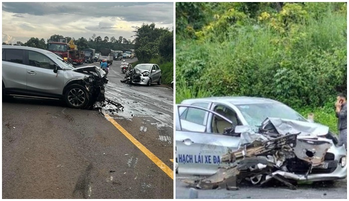 Ô tô CX5 tông trực diện xe tập lái, thầy giáo dạy lái tử vong thương tâm