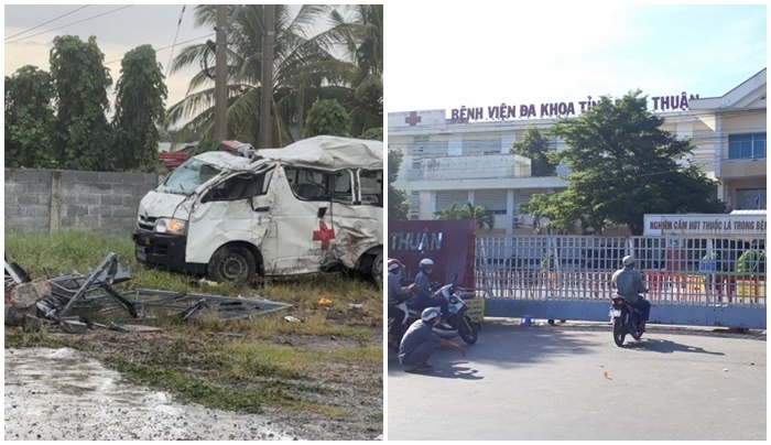 Sức khỏe 4 nạn nhân trong vụ tai nạn giao thông xe cấp cứu lao vào nhà dân ở Bình Thuận