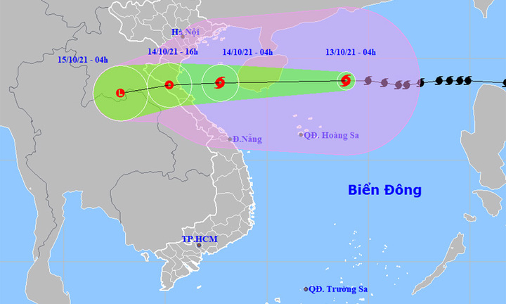 Bão số 8 di chuyển nhanh theo hướng Tây, dự báo suy yếu khi đổ bộ