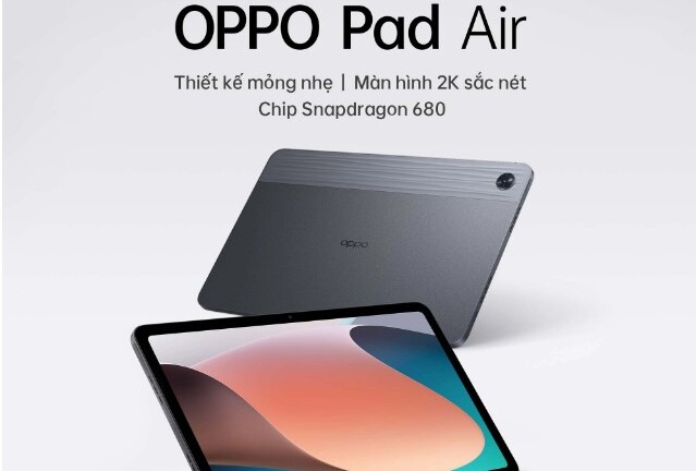 Tin tức công nghệ mới nóng nhất hôm nay 15/8: Oppo sắp ra mắt máy tính bảng tại Việt Nam