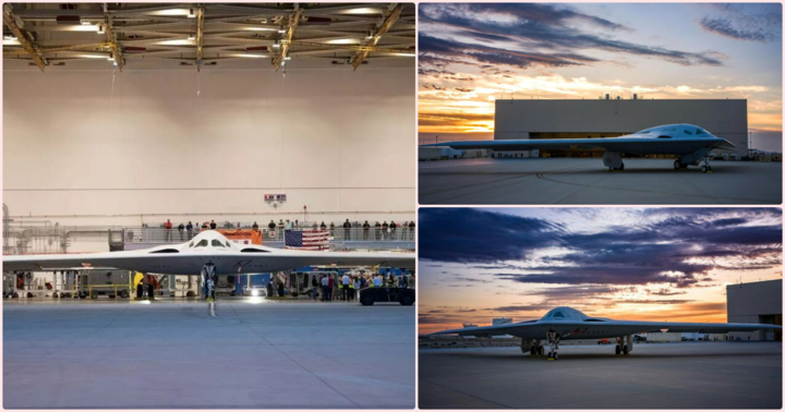 Những bức ảnh hiếm hoi về máy bay ném bom tàng hình B-21 của Mỹ