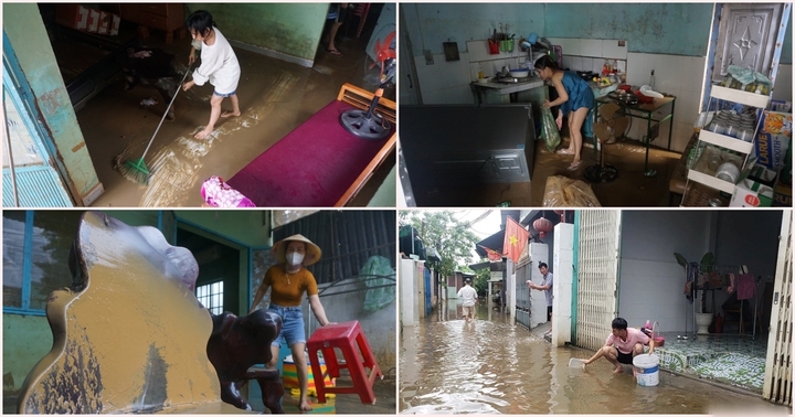 Tranh thủ nước rút, người dân Đà Nẵng tất bật dọn dẹp nhà cửa