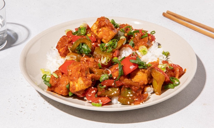 Đậu hũ sốt chua ngọt hương vị bắt miệng lại cực kỳ bổ dưỡng
