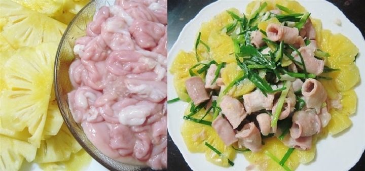 Lòng xào dứa đậm đà giúp bữa cơm gia đình hấp dẫn hơn bao giờ hết