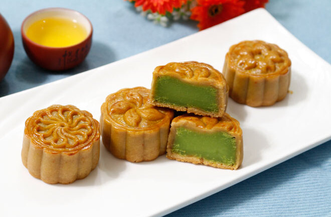 Cách làm bánh trung thu nhân trà xanh