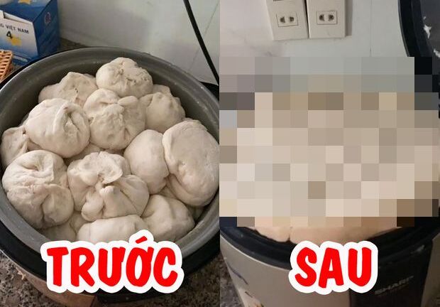 Thiếu nữ trổ tài hấp bánh bao bằng nồi cơm điện, thành quả khiến cả gia đình phải 