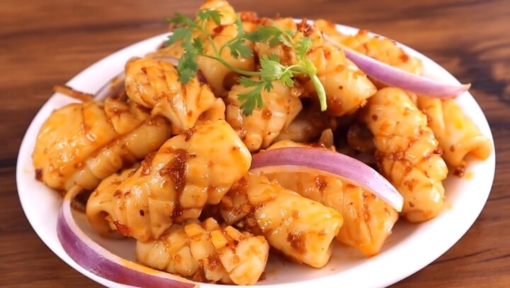 Cách làm mực xào sa tế thơm ngon đúng điệu