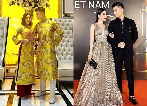 Lệ Quyên diện áo dài đôi cùng Lâm Bảo Châu, khoe phong bao lì xì cực xịn