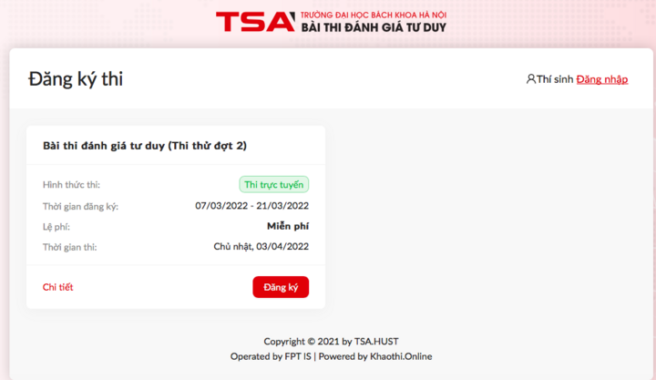 ĐH Bách khoa Hà Nội tổ chức thi thử đánh giá tư duy đợt 2
