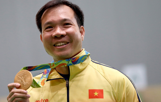 Xạ thủ Hoàng Xuân Vinh sẽ thắp đài đuốc SEA Games 31