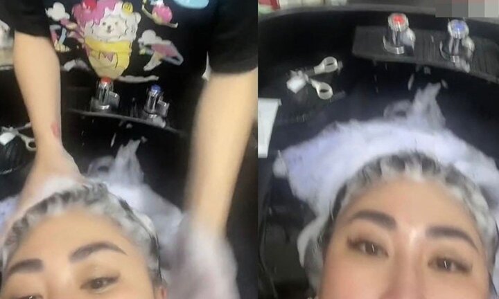 Đang gội đầu cho khách, nữ nhân viên vội lao ra ngoài hò hét vì lý do khó tin