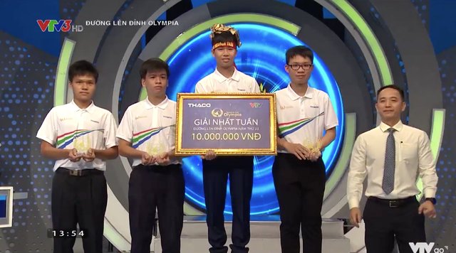 Nam sinh Hải Dương lội ngược dòng, thành công giành vòng nguyệt quế Olympia