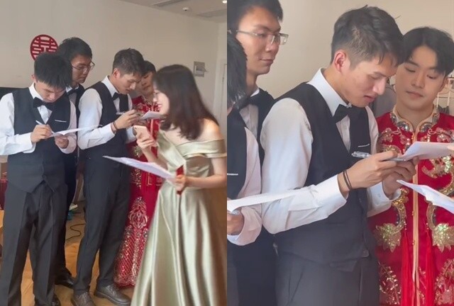 Đám cưới của cặp đôi tiến sĩ: Đi đón dâu, nhà trai bị thử thách làm bài thi IELTS ngay tại chỗ