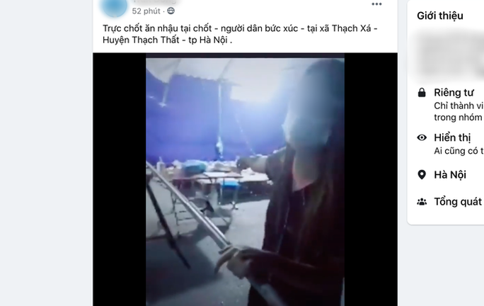 Hà Nội: Xử phạt 6 người trực chốt ăn đêm vi phạm quy định phòng chống dịch