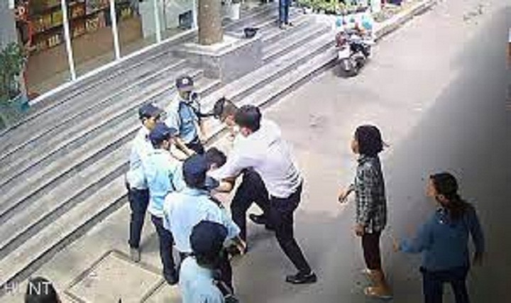 Mâu thuẫn, bảo vệ Bệnh viện K Tân Triều đánh nhau với người nhà bệnh nhân