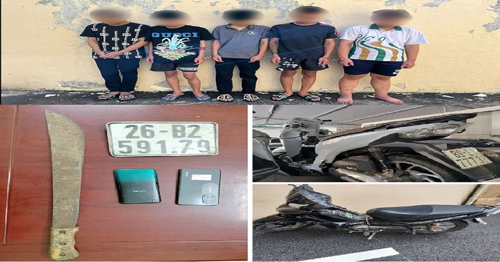 Tạm giữ nhóm thanh thiếu niên liên tiếp gây ra nhiều vụ cướp tài sản ở Hưng Yên