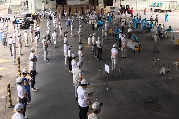 TP.HCM: Phong tỏa nhà máy hơn 4.000 công nhân ở Khu công nghệ cao