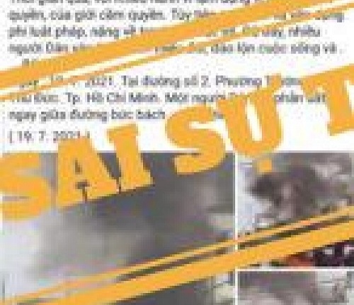 Thông tin về vụ người đàn ông tự thiêu ở TP.HCM