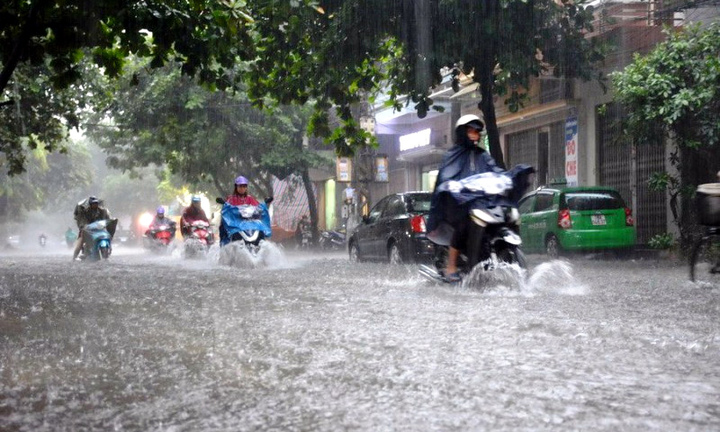 Tin tức dự báo thời tiết hôm nay 14/9: Hà Nội mưa rất to