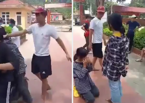 Vụ nữ sinh lớp 7 bị nam thanh niên tát, bắt quỳ xin lỗi giữa sân trường: Tiết lộ nguyên nhân