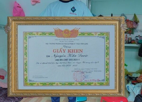 Nam sinh sở hữu cái tên 