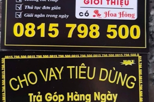 Người phụ nữ cho hàng loạt người vay với lãi suất 