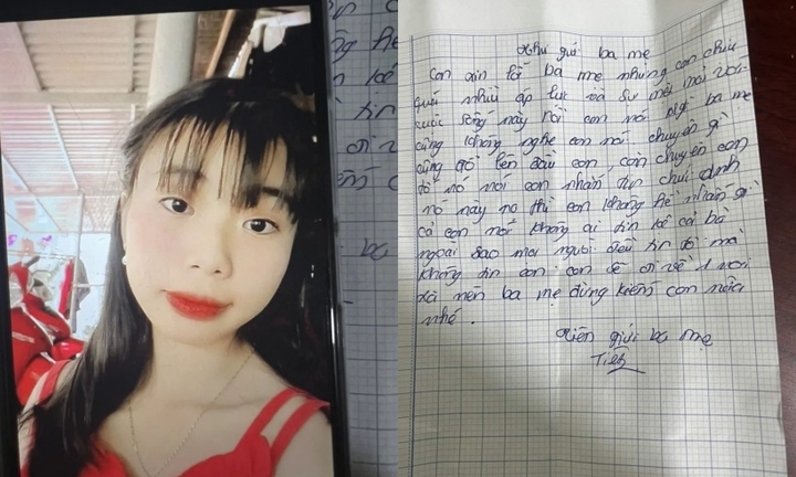 Vụ thiếu nữ 14 tuổi mất tích, để lại thư