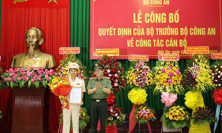 Đại tá Trương Sơn Lâm được bổ nhiệm làm Giám đốc Công an Bến Tre