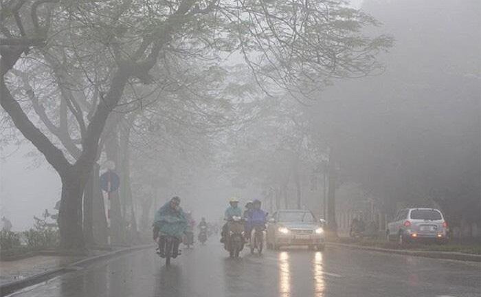 Miền Bắc tiếp tục có mưa phùn kèm sương mù ngày cuối tuần