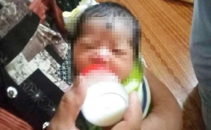 Bé gái sơ sinh bị bỏ rơi trong sân chùa cùng 1 triệu đồng và lá thư