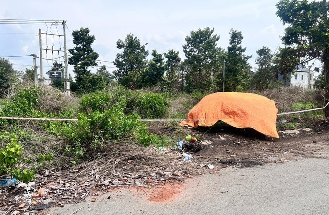 Hiện trường nơi phát hiện 1 phần thi thể bị cháy sém trong vụ án phân xác ở Bình Dương