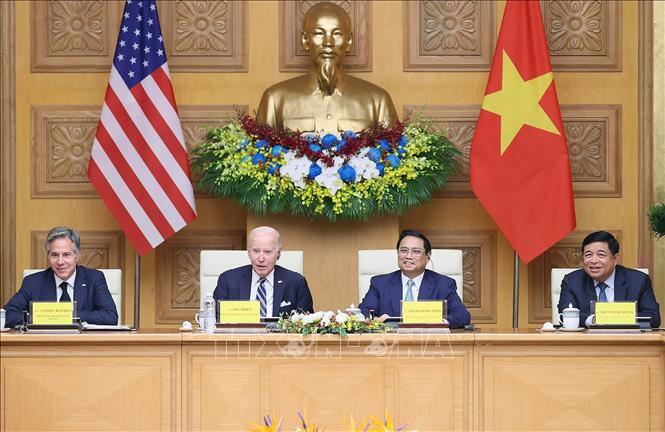 Thủ tướng Phạm Minh Chính và Tổng thống Joe Biden dự Hội nghị cấp cao về Đầu tư và Đổi mới sáng tạo