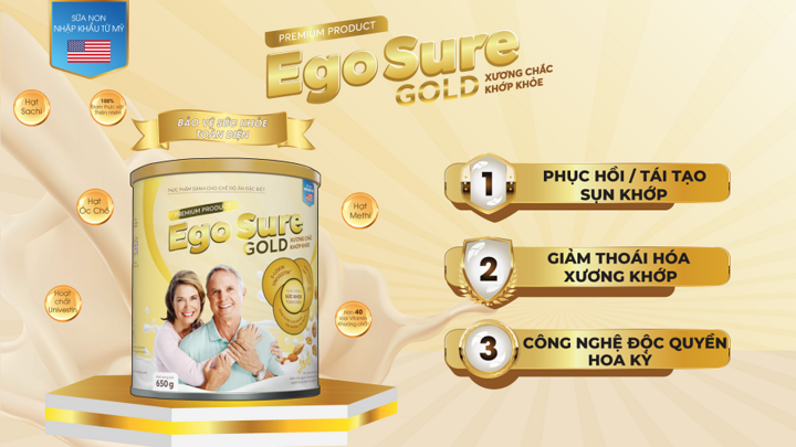Công dụng của Egosure Gold - Dinh dưỡng đột phá ứng dụng công nghệ Mỹ